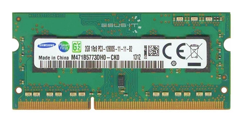 RAM memória 1x 2GB Samsung SO-DIMM DDR3 1600MHz PC3-12800 | M471B5773DH0-CK0