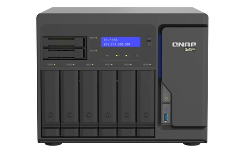 NAS-kiszolgáló QNAP TS-h886-D1602-8G 8x SSD | HDD SATA 8GB RAM