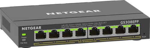 Kapcsoló Netgear GS308EPP-100PES 8x 1Gb 123 W PoE+