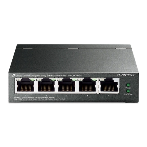 Kapcsoló TP-LINK TL-SG105PE 5x 1Gb 65 W PoE+