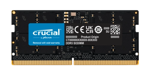 RAM memória 1x 16 GB Crucial SO-DIMM DDR5 4800MHz PC5-38400 | CT16G48C40S5