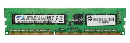 RAM memória 1x 8GB Samsung ECC UNBUFFERED DDR3 2Rx8 1600MHz PC3-12800 UDIMM | M391B1G73QH0-CK0