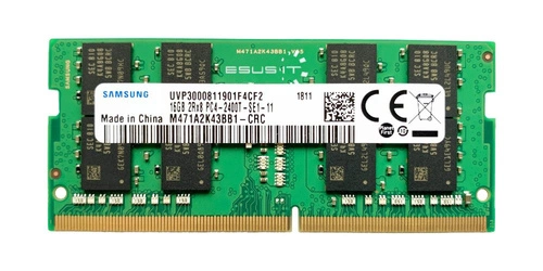 RAM memória 1x 16GB Samsung SO-DIMM DDR4 2400MHz PC4-19200 | M471A2K43BB1-CRC