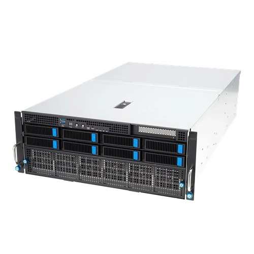Szerver Platform ASUS 4U ESC8000A-E12P-SKU5/10G/3kW(2+2)/4PCIe/OCP 90SF02H5-M00230 AMD x 2 DDR5 x 24 9 x 2.5" SATA/NVME PSU 2+2