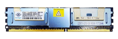 RAM memória 1x 2GB Nanya ECC FULLY BUFFERED DDR2 667MHz PC2-5300 FBDIMM | NT4GTT72U4PB1UN-3C
