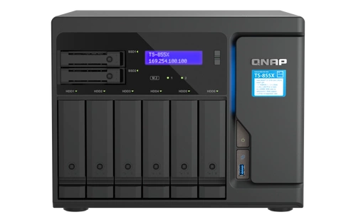 NAS-kiszolgáló QNAP TS-855X-8G 8x SSD | HDD SATA 8GB RAM