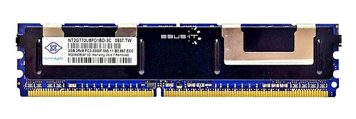 RAM memória 1x 2GB Nanya ECC FULLY BUFFERED DDR2 667MHz PC2-5300 FBDIMM | NT2GT72U8PD1BD-3C