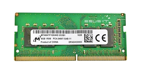 RAM memória 1x 8GB Micron SO-DIMM DDR4 2400MHz PC4-19200 | MTA8ATF1G64HZ-2G3