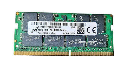RAM memória 1x 16GB Micron SO-DIMM DDR4 2133MHz PC4-17000 | MTA16ATF2G64HZ-2G1
