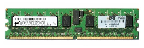 RAM memória 1x 2GB Micron ECC REGISTERED DDR2 1Rx4 800MHz PC2-6400 RDIMM | MT18HTF25672PZ-80EH1