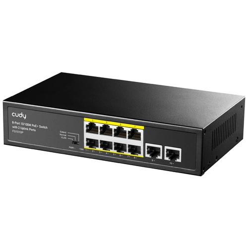 Kapcsoló Cudy FS1010P 10x 100Mb 120 W PoE+