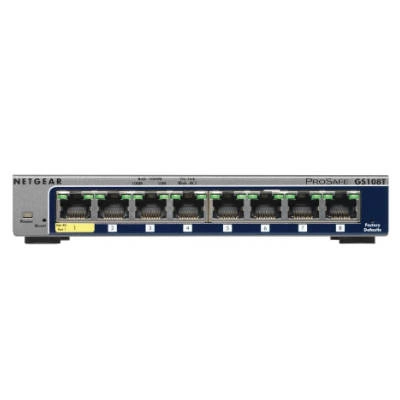 Kapcsoló Netgear GS108T-200GES | 128 kB | 16 Gb/s | 8x Ethernet Port