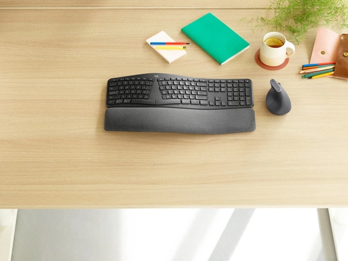 Vezeték nélküli billentyűzet Logitech ERGO K860 for Business QWERTZ (DE)