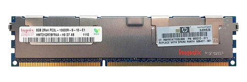 RAM memória 1x 8GB Hynix ECC REGISTERED DDR3  1333MHz PC3-10600 RDIMM | HMT31GR7BFR4A-H9