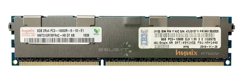 RAM memória 1x 8GB Hynix ECC REGISTERED DDR3  1333MHz PC3-10600 RDIMM | HMT31GR7BFR4C-H9