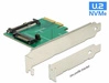 Delock Kártya PCI Express x4 > 1 x U.2 NVMe SFF-8639 male | 89673