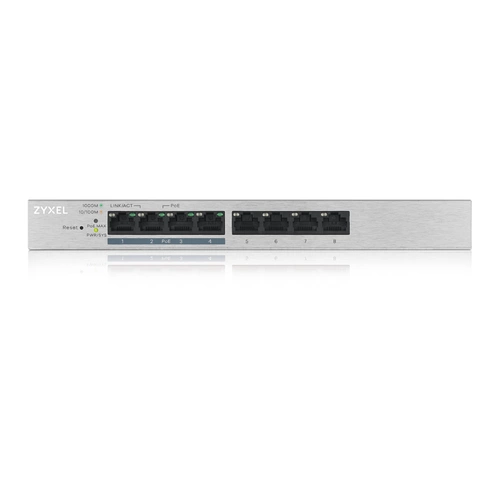 Kapcsoló Zyxel GS1200-8HPV2-EU0101F 8x 1Gb 60W PoE+