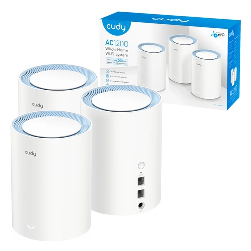 Hozzáférési Pont Cudy M1200(3-PACK) 2.4 GHz | 5 GHz 867 Mbps 802.11 a/b/g/n/ac