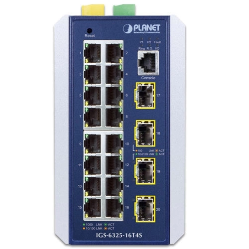 Kapcsoló Planet IGS-6325-16T4S 16x 1Gb 4x SFP