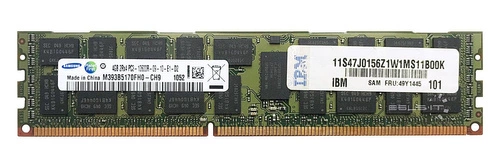 RAM memória 1x 4GB Samsung ECC REGISTERED DDR3  1333MHz PC3-10600 RDIMM | M393B5170FH0-CH9