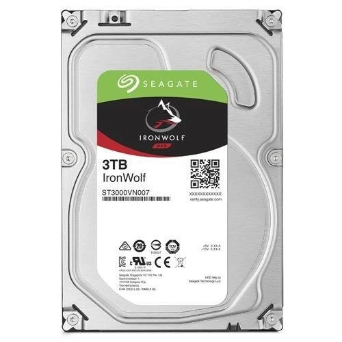 Merevlemez Seagate IronWolf 3.5'' HDD 3TB 5900RPM SATA 6Gb/s 64MB | ST3000VN007