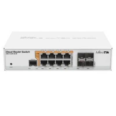 Kapcsoló Mikrotik CRS112-8P-4S-IN 8x 10/100/1000 4x SFP PoE+/Passive PoE