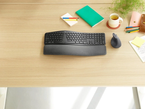 Vezeték nélküli billentyűzet Logitech ERGO K860 for Business QWERTZ (DE)
