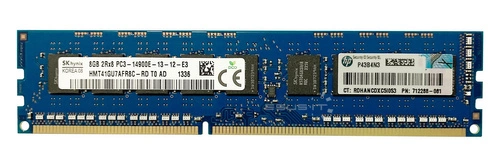 RAM memória 1x 8GB Hynix ECC UNBUFFERED DDR3  1866MHz PC3-14900 UDIMM | HMT41GU7AFR8C-RD