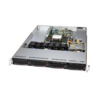 Szerver Platform Supermicro 1U 510P-WT SYS-510P-WT Intel x 1 DDR4 x 8 4 x 3.5" SATA/SAS/NVME PSU 1