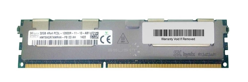 RAM memória 1x 32GB Hynix ECC REGISTERED DDR3  1600MHz PC3-12800 RDIMM | HMT84GR7AMR4A-PB