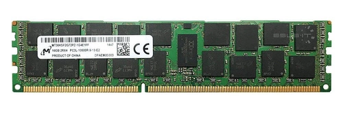 RAM memória 1x 16GB Micron ECC REGISTERED DDR3  1333MHz PC3-10600 RDIMM | MT36KSF2G72PZ-1G4