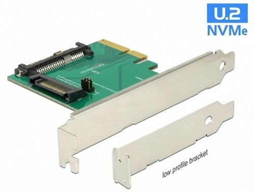 Delock Kártya PCI Express x4 > 1 x U.2 NVMe SFF-8639 male | 89673