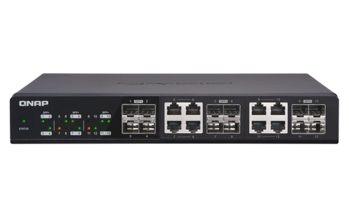Kapcsoló QNAP QSW-1208-8C 8x RJ45/SFP+ Combo Ports 4x SFP+