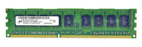 RAM memória 1x 4GB Micron ECC UNBUFFERED DDR3  1333MHz PC3-10600 UDIMM | MT18JSF51272AZ-1G4