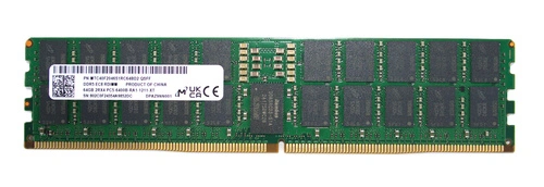 RAM memória 1x 64GB Micron ECC REGISTERED DDR5 2Rx4 6400MHz PC5-51200 RDIMM | MTC40F2046S1RC64BD2