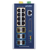 Kapcsoló Planet IGS-6329-8UP2S4X 8x 1Gb 2x SFP | 4x SFP+ 360 W PoE++