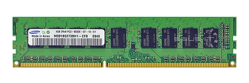 RAM memória 1x 4GB Samsung ECC UNBUFFERED DDR3  1066MHz PC3-8500 UDIMM | M391B5273BH1-CF8 