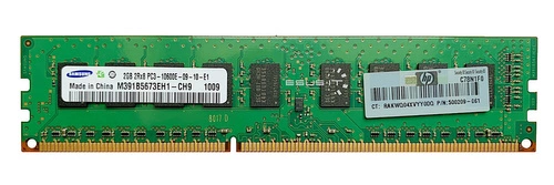 RAM memória 1x 2GB Samsung ECC UNBUFFERED DDR3 2Rx8 1333MHz PC3-10600 UDIMM | M391B5673EH1-CH9