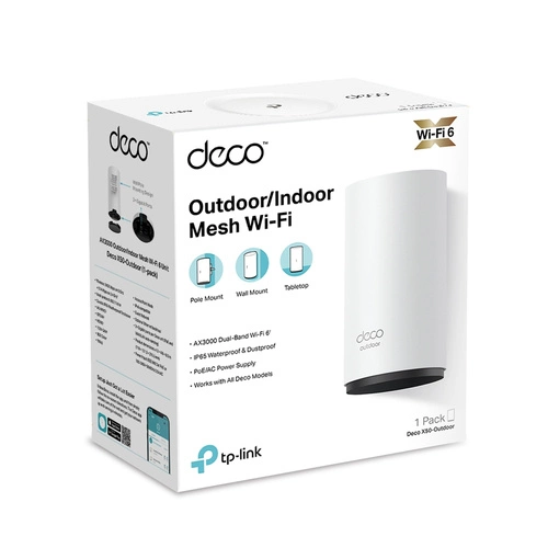 Hozzáférési Pont TP-LINK Deco X50-Outdoor(1-pack) 2.4 GHz | 5 GHz 2402 Mbps 802.11 a/b/g/n/ac/ax