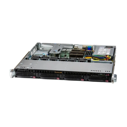 Szerver Platform Supermicro 1U 510T-M SYS-510T-M Intel x 1 DDR4 x 4 4 x 3.5" SATA PSU 1