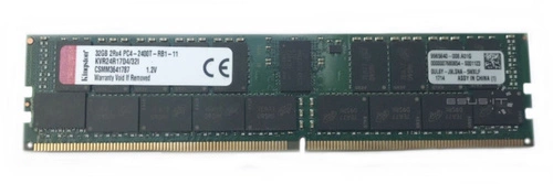 RAM memória 1x 32GB Kingston ECC REGISTERED DDR4 2Rx4 2400MHz PC4-19200 RDIMM | KVR24R17D4/32I