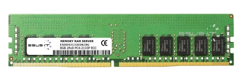 RAM memória 1x 8GB ESUS IT ECC UNBUFFERED DDR4 2Rx8 2133MHz PC4-17000 UDIMM | ESUD42133ED8/8G