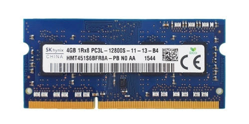 RAM memória 1x 4GB Hynix SO-DIMM DDR3 1600MHz PC3-12800 | HMT451S6BFR8A-PB