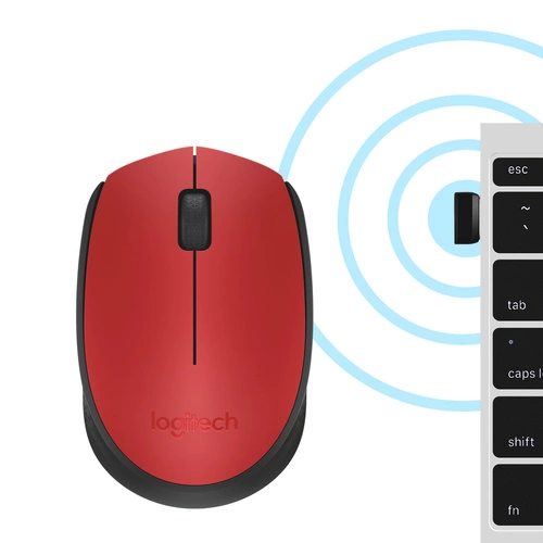 Vezeték nélküli egér Logitech M171 Red-K 910-004641