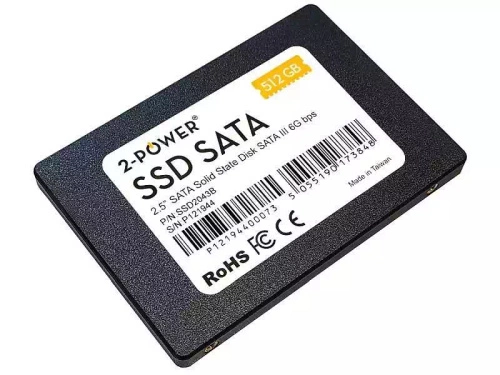 SSD Merevlemez 2-POWER 512GB 2.5'' SATA 6Gbps | SSD2043B