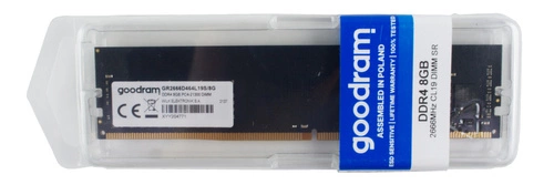 RAM memória 1x 8GB GoodRAM ECC UNBUFFERED DDR4 2Rx8 2666MHZ PC4-21300 UDIMM | W-MEM2666D48G