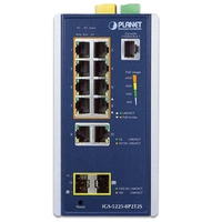 Kapcsoló Planet IGS-5225-8P2T2S 10x 1Gb 2x SFP 240 W PoE+