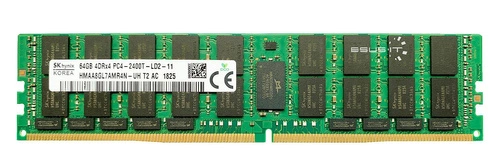 RAM memória 1x 64GB Hynix ECC LOAD REDUCED DDR4 4Rx4 2400MHz PC4-19200 LRDIMM | HMAA8GL7AMR4N-UH