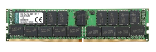 RAM memória 1x 16GB Kingston ECC REGISTERED DDR4  2400MHz PC4-19200 RDIMM | KVR24R17D4/16