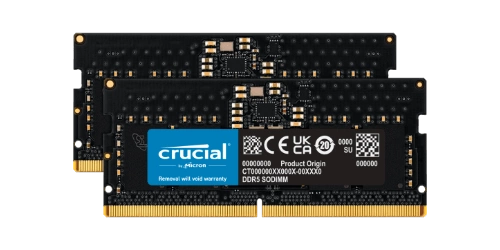 RAM memória 1x 16 GB Crucial SO-DIMM DDR5 4800MHz PC5-38400 | CT16G48C40S5